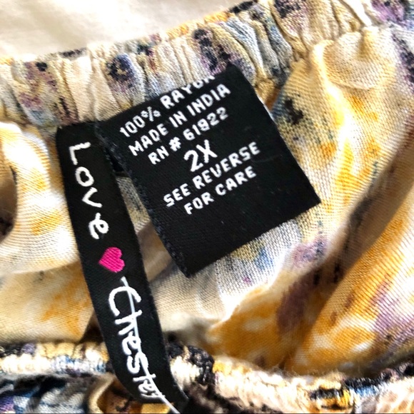 New vintage strapless rayon ikat maxi dress 2X - Picture 7 of 12